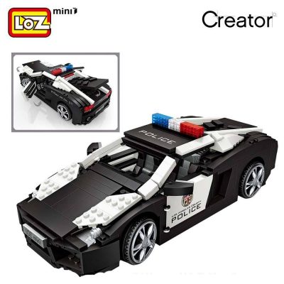 LOZ Mini Blocks Technic Mini City Police Car Model Building Bricks Vehicle Racing Car Assembly Toy 1 - LOZ MALL