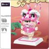 DAIA 66859 Chinesische Sternzeichen Peking oper Lion Dance Hund Tier Modell Mini Diamant Bl cke Ziegel - LOZ MALL