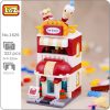 LOZ 1626 City Street Ice Cream Dessert Cake Shop Store Architecture 3D Model Mini Blocks Bricks - LOZ MALL