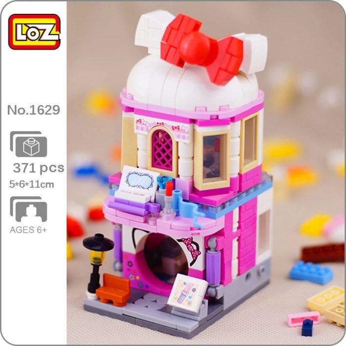LOZ 1629 City Street Cat Cosmetics Shop Store Beauty Salon Architecture DIY Mini Blocks Bricks Building.jpg Q90.jpg - LOZ MALL