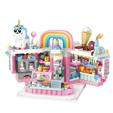 LOZ Mini Cake Shop French Fries Shop Blocks building toys Plastic Assembly Blocks Children Toy DIY removebg preview - LOZ MALL