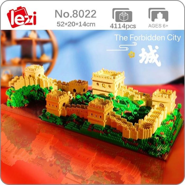 Lezi 8022 World Architecture China Great Wall Tree 3D Model DIY Mini Diamond Blocks Bricks Building - LOZ MALL