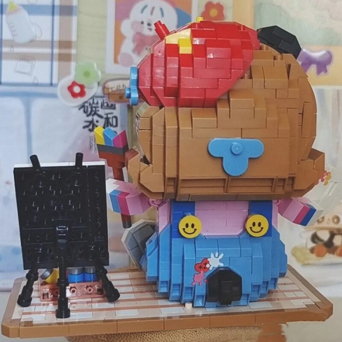 LOZ 8119 Animal World Panda Painter Artist Pet Doll Brush Pigment 3D Mini Diamond Blocks Bricks 4 - LOZ MALL