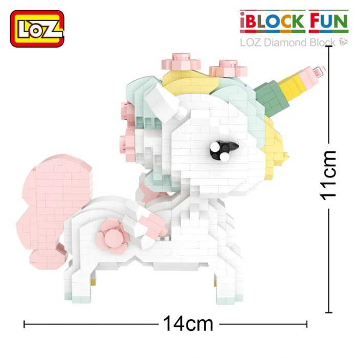 LOZ 9251 9256 Christmas Bear Cherry Blossom Unicorn and Peach 1 - LOZ MALL