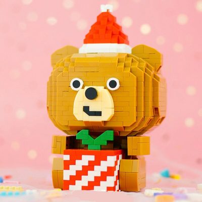 LOZ 9251 Animal World Merry Christmas Bear Apple Hat Pet Doll Model Mini Diamond Blocks Bricks 2 - LOZ MALL