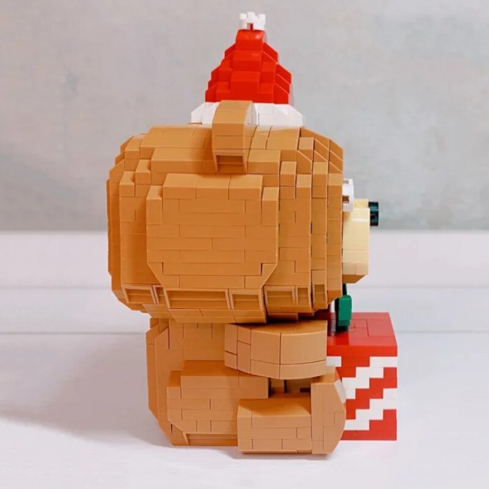 LOZ 9251 Animal World Merry Christmas Bear Apple Hat Pet Doll Model Mini Diamond Blocks Bricks 3 - LOZ MALL