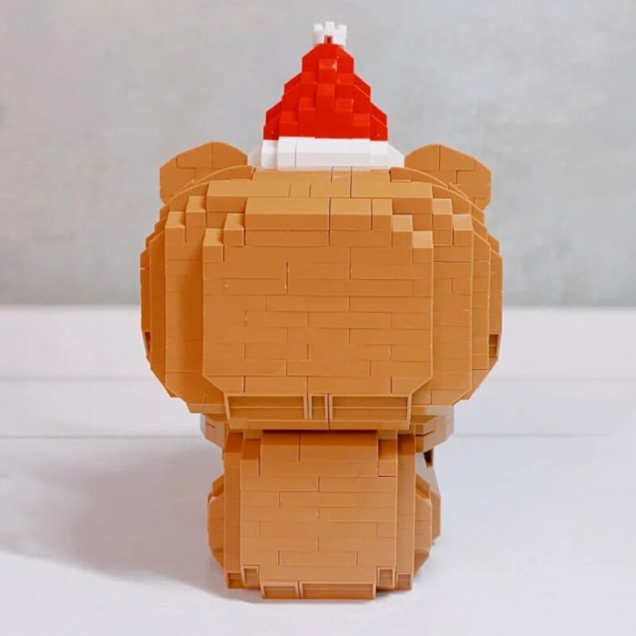 LOZ 9251 Animal World Merry Christmas Bear Apple Hat Pet Doll Model Mini Diamond Blocks Bricks 4 - LOZ MALL