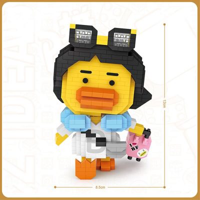 LOZ 9268 Animal World Yellow Duck Trip Suitcase Glasses 3D Model DIY Mini Diamond Blocks Bricks 3 - LOZ MALL