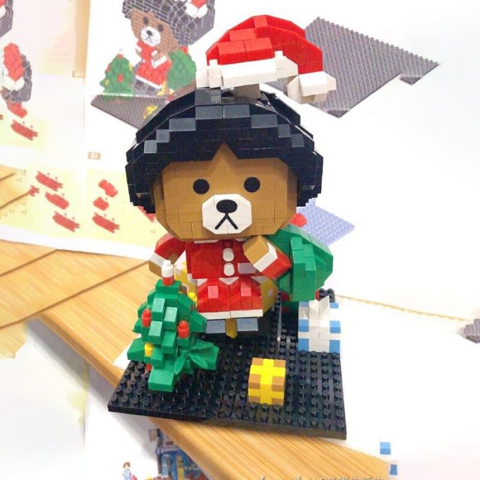 LOZ 9276 Animal World Christmas Bear Boy Santa Claus Coat Tree Gifts Mini Diamond Blocks Bricks 2 - LOZ MALL
