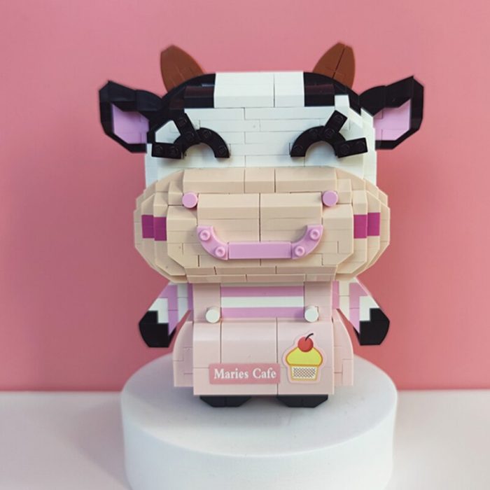 LOZ Animal World Cow Girl Boy Dairy Cattle Smile Pet Doll Model DIY Mini Diamond Blocks 3 2 - LOZ MALL