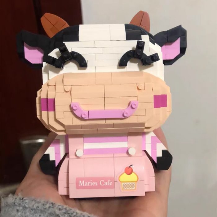 LOZ Animal World Cow Girl Boy Dairy Cattle Smile Pet Doll Model DIY Mini Diamond Blocks 4 - LOZ MALL
