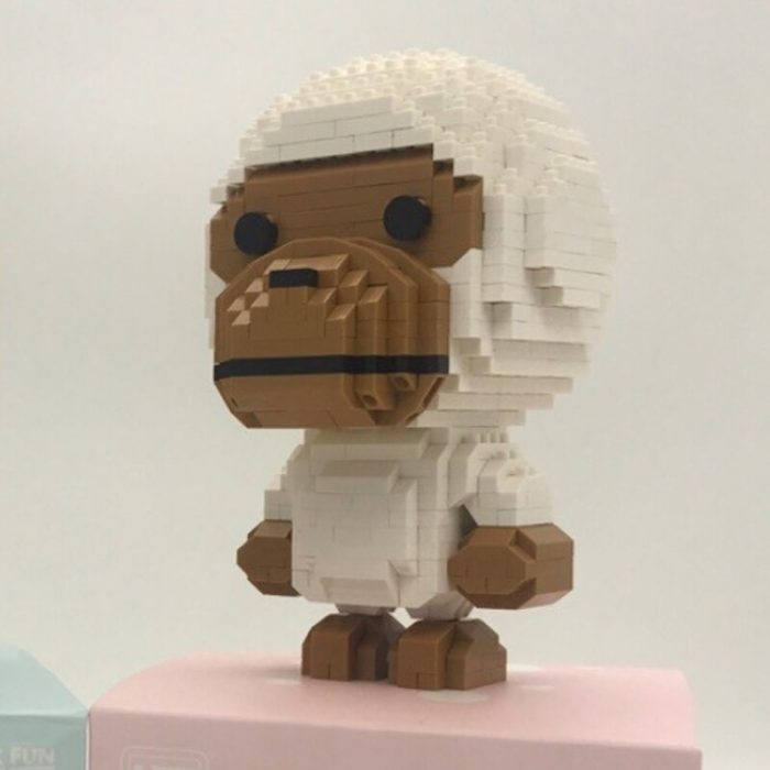 LOZ Animal World Wild Monkey Gorilla Monster Boy Girl Pet Doll Model Mini Diamond Blocks Bricks 3 - LOZ MALL