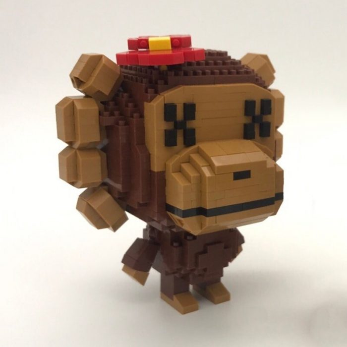 LOZ Animal World Wild Monkey Gorilla Monster Boy Girl Pet Doll Model Mini Diamond Blocks Bricks 5 - LOZ MALL