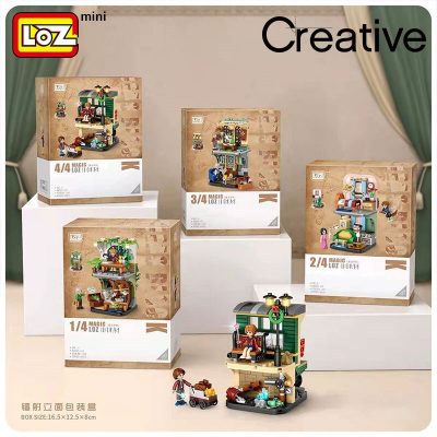 LOZ Building Blocks Magic Academy Street View Mini Small Particle Assembled Toys Puzzle Girls Boys 1 - LOZ MALL