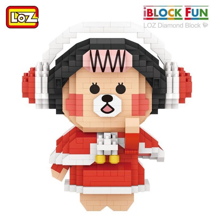 LOZ Christmas Bear B Family Gift Bear Gulu Micro particle Diamond Building Blocks Assembled Decompression Toy 2 - LOZ MALL