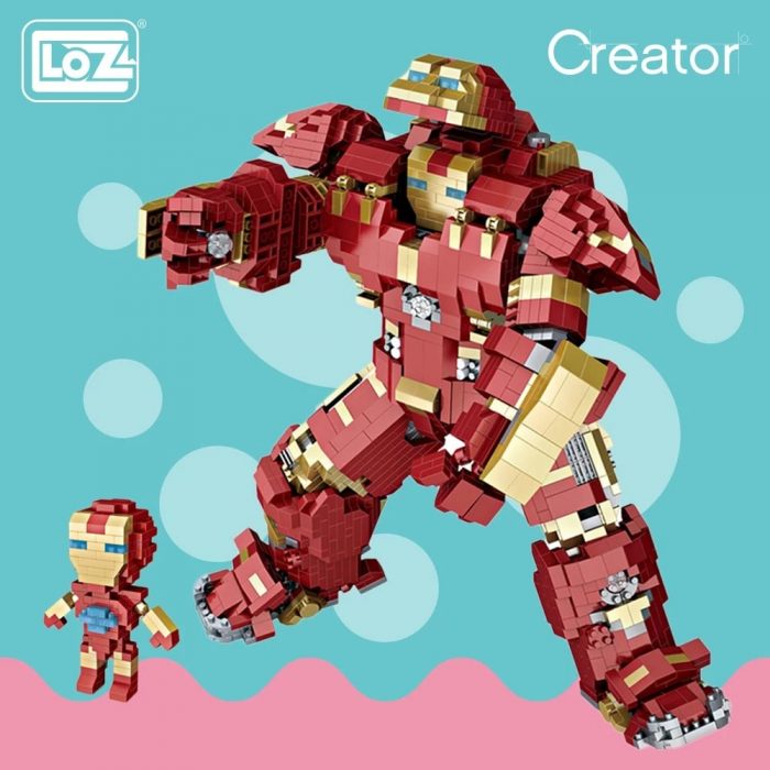 LOZ Diamond Blocks Building Mecha Iron Robot 2 In 1 Super Hero Brick Superhero Action Figures.jpg Q90.jpg - LOZ MALL