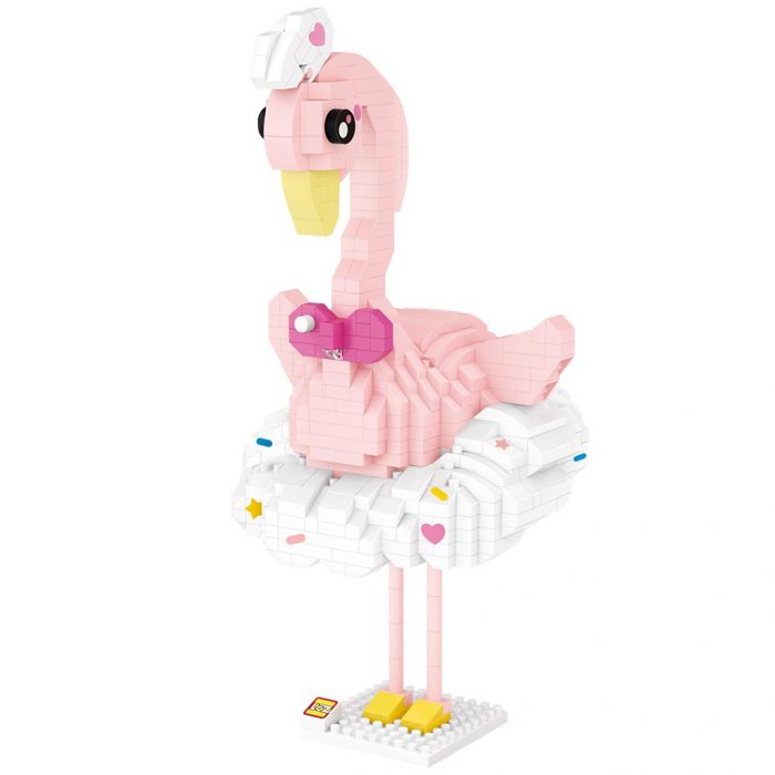 LOZ Diamond Blocks small particles building blocks animal fox bear lion head flamingo adult puzzle assembly 4 - LOZ MALL
