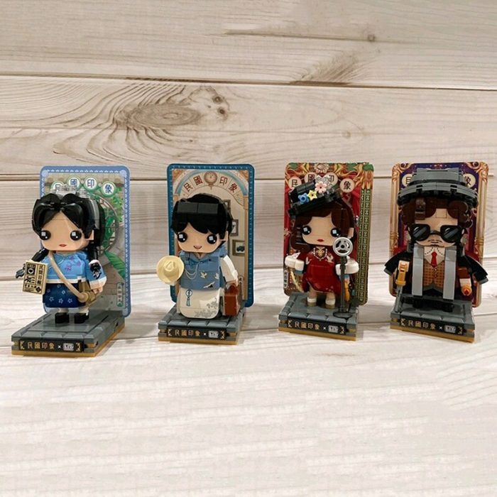 LOZ The Republic of China Era Singer Boss Leader Youth Student Schoolgirl 3D Mini Blocks Bricks 1 1 - LOZ MALL