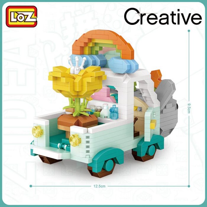 LOZ building blocks cartoon rabbit car fox micro diamond small particles assembled toy girl boy 1 - LOZ MALL