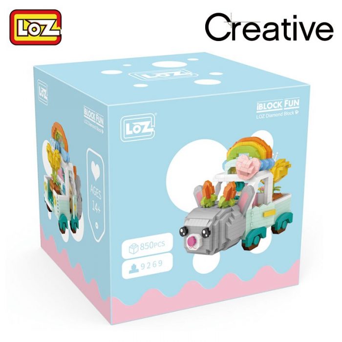 LOZ building blocks cartoon rabbit car fox micro diamond small particles assembled toy girl boy 2 - LOZ MALL