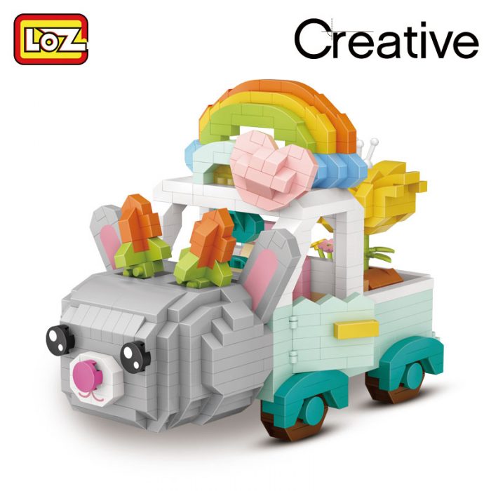 LOZ building blocks cartoon rabbit car fox micro diamond small particles assembled toy girl boy - LOZ MALL