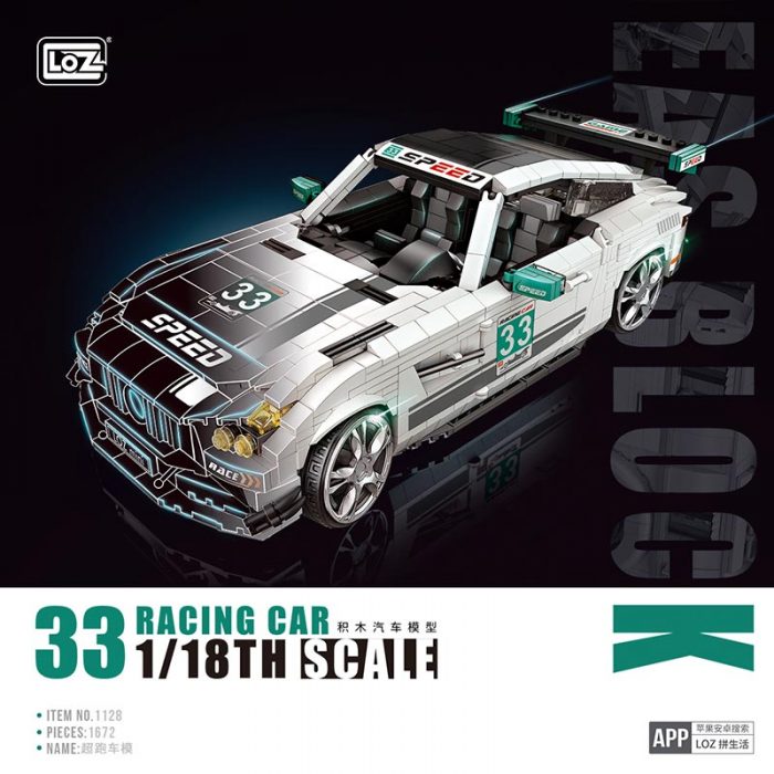 loz building blocks super running car model mini small particle assembly toy puzzle adult boy 1 - LOZ MALL