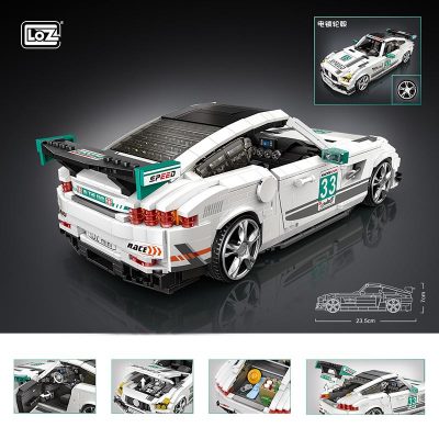 loz building blocks super running car model mini small particle assembly toy puzzle adult boy 2 - LOZ MALL