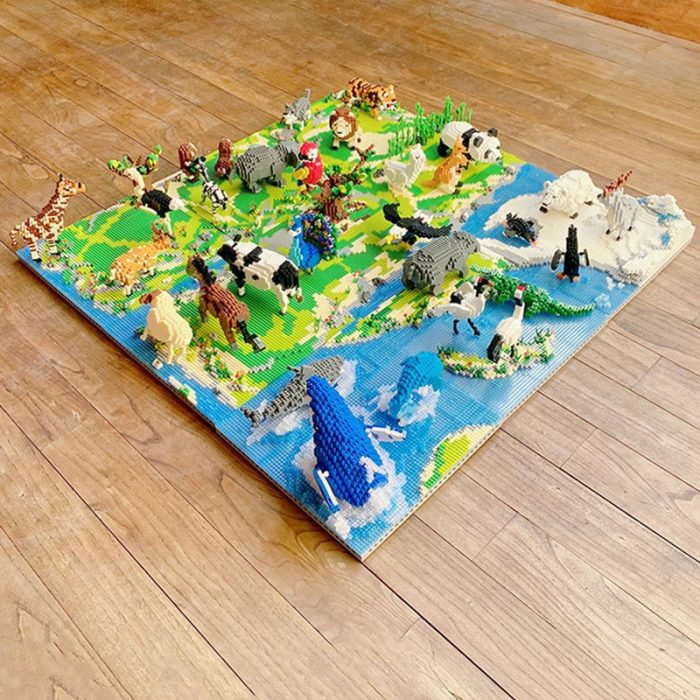 Animal Penguin Lion Tiger Panda Deer Sheep Elephant Monkey Horse Fish Bird Mini Diamond Blocks Bricks 1 - LOZ MALL