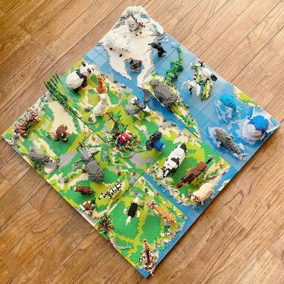 Animal Penguin Lion Tiger Panda Deer Sheep Elephant Monkey Horse Fish Bird Mini Diamond Blocks Bricks 3 - LOZ MALL