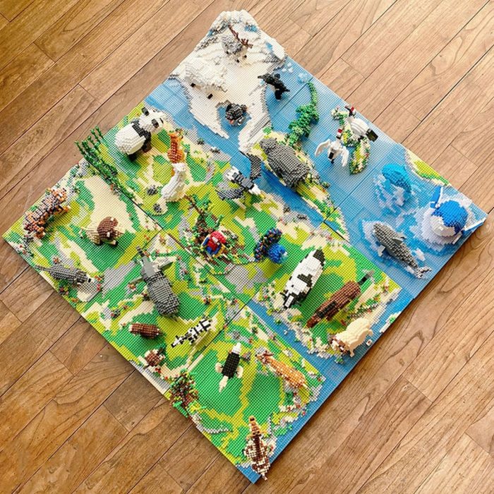 Animal Penguin Lion Tiger Panda Deer Sheep Elephant Monkey Horse Fish Bird Mini Diamond Blocks Bricks 3 - LOZ MALL