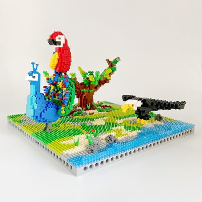 Animal Penguin Lion Tiger Panda Deer Sheep Elephant Monkey Horse Fish Bird Mini Diamond Blocks Bricks 5 - LOZ MALL