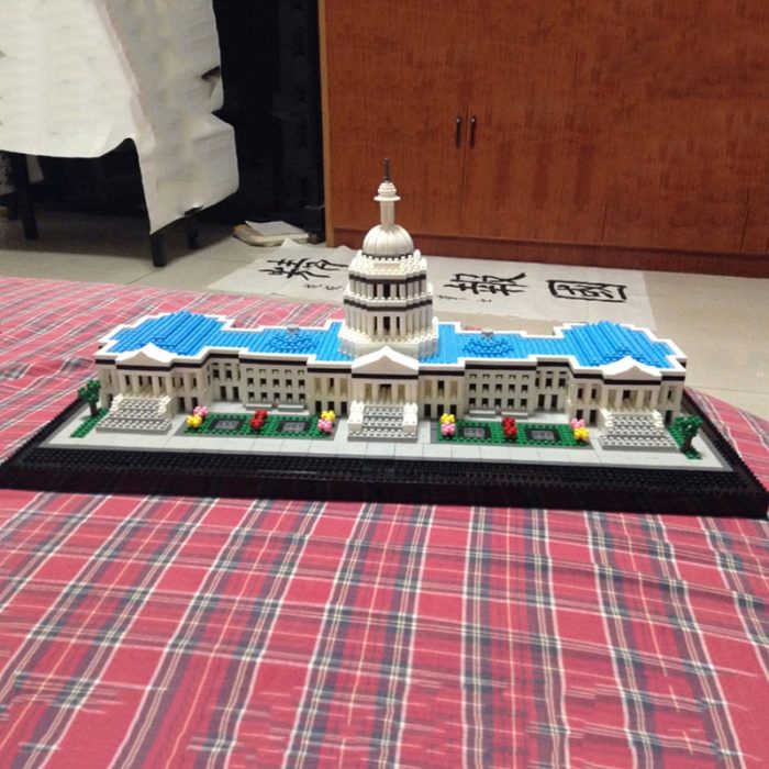 Balody 16082 World Architecture United States Capitol Congress House Garden Mini Diamond Blocks Bricks Building Toy 1 - LOZ MALL
