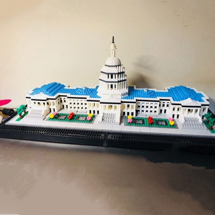Balody 16082 World Architecture United States Capitol Congress House Garden Mini Diamond Blocks Bricks Building Toy 2 - LOZ MALL