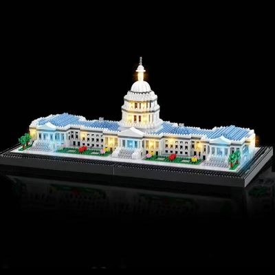 Balody 16082 World Architecture United States Capitol Congress House Garden Mini Diamond Blocks Bricks Building Toy 3 - LOZ MALL