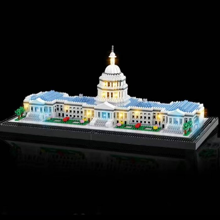 Balody 16082 World Architecture United States Capitol Congress House Garden Mini Diamond Blocks Bricks Building Toy 3 - LOZ MALL