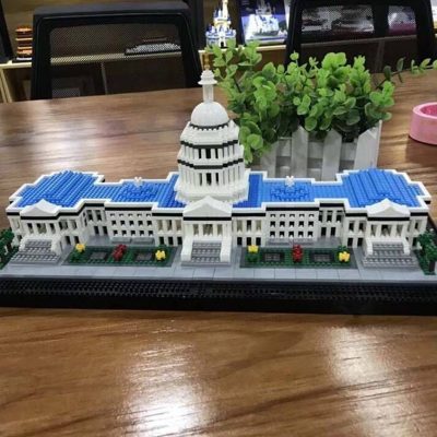Balody 16082 World Architecture United States Capitol Congress House Garden Mini Diamond Blocks Bricks Building Toy 4 - LOZ MALL