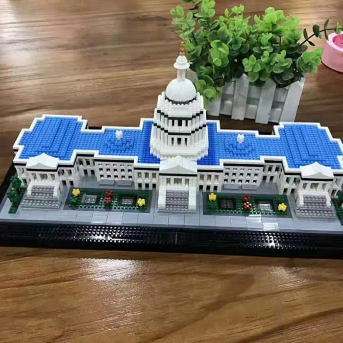 Balody 16082 World Architecture United States Capitol Congress House Garden Mini Diamond Blocks Bricks Building Toy 5 - LOZ MALL