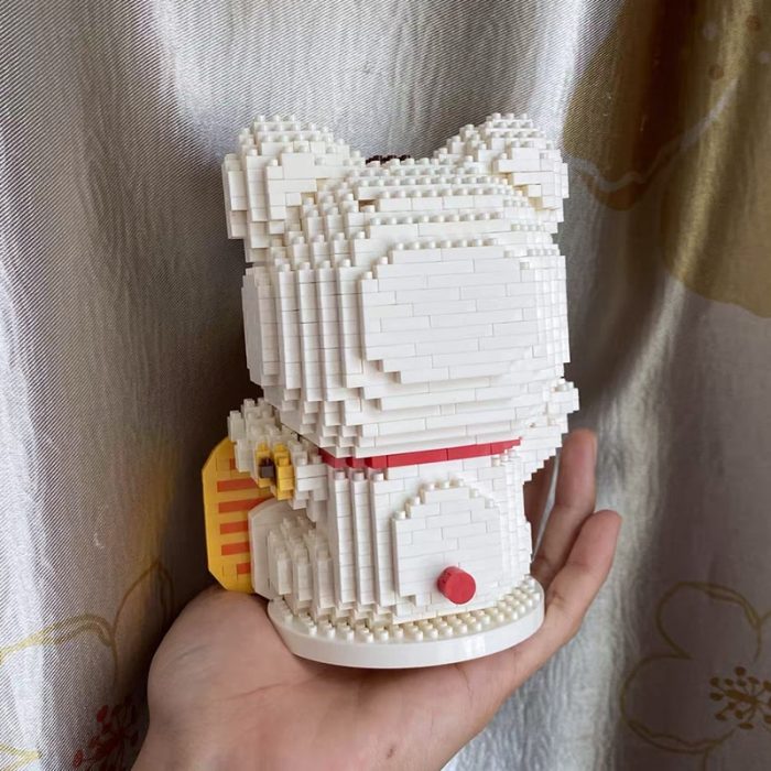 Balody 16144 Anime Doraemon Lucky Money Fortune Cat Animal Robot Pet Mini Diamond Blocks Bricks Building 5 - LOZ MALL