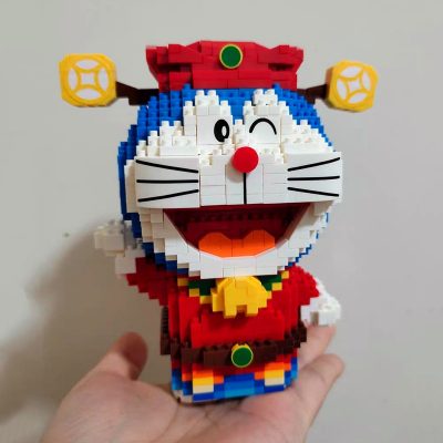 Balody 16145 Anime Doraemon God Of Wealth Cat Animal Robot Pet Model Mini Diamond Blocks Bricks 3 - LOZ MALL