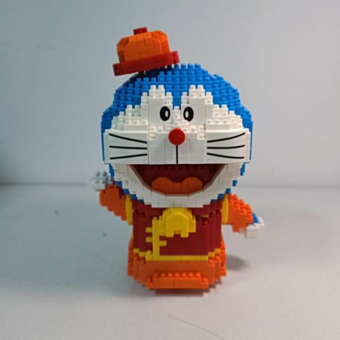 Balody 16146 Anime Doraemon China Town Cat Hat Animal Robot Pet Mini Diamond Blocks Bricks Building 3 - LOZ MALL