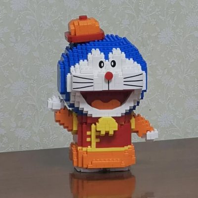 Balody 16146 Anime Doraemon China Town Cat Hat Animal Robot Pet Mini Diamond Blocks Bricks Building 4 - LOZ MALL