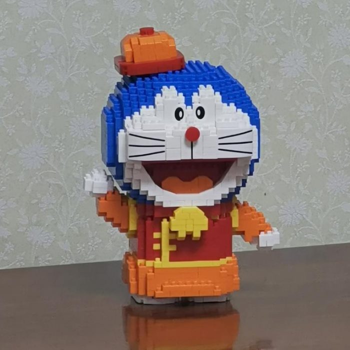 Balody 16146 Anime Doraemon China Town Cat Hat Animal Robot Pet Mini Diamond Blocks Bricks Building 4 - LOZ MALL