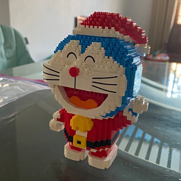 Balody 16147 Doraemon Merry Christmas Santa Claus Cat Animal 3D Mini Diamond Blocks Bricks Building Toy 3 - LOZ MALL
