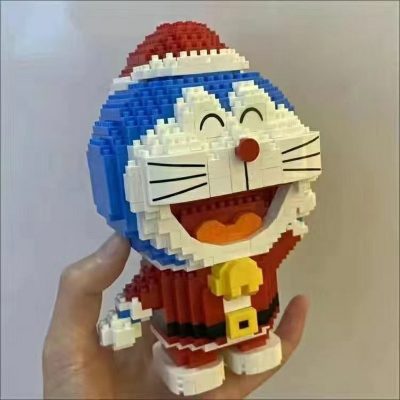 Balody 16147 Doraemon Merry Christmas Santa Claus Cat Animal 3D Mini Diamond Blocks Bricks Building Toy 4 - LOZ MALL