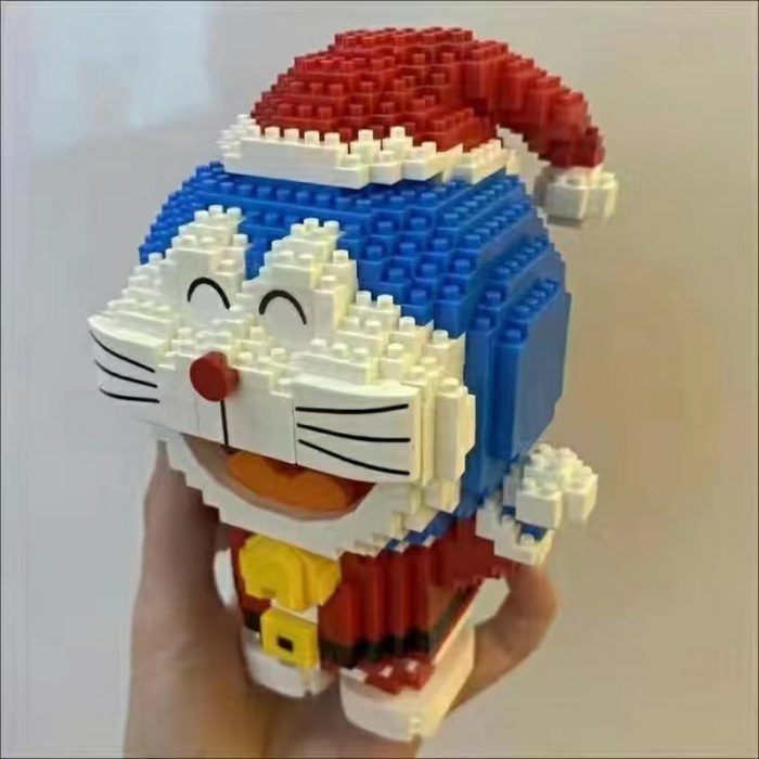 Balody 16147 Doraemon Merry Christmas Santa Claus Cat Animal 3D Mini Diamond Blocks Bricks Building Toy 5 - LOZ MALL