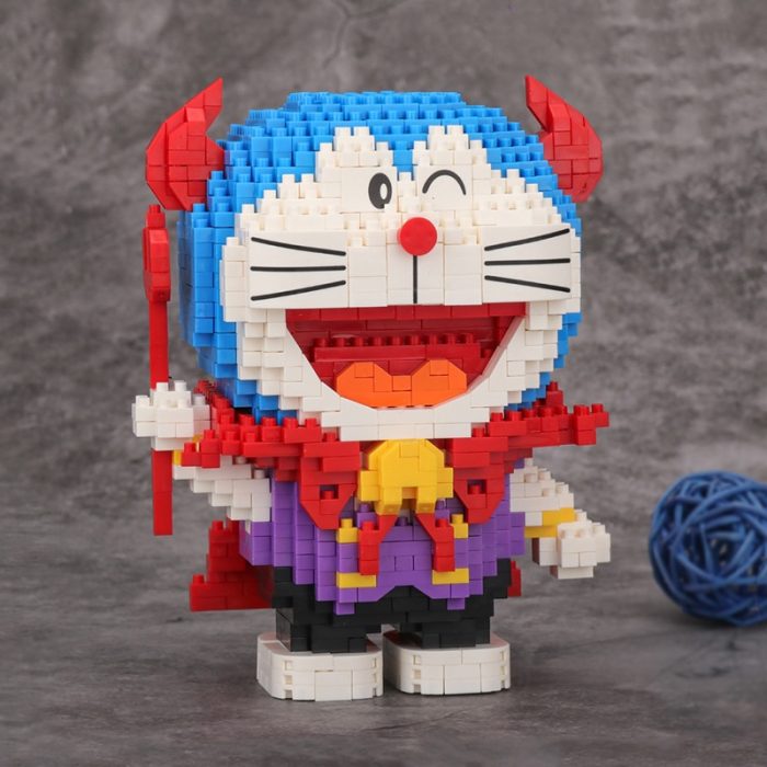 Balody 16148 Anime Doraemon Halloween Vampire Cat Animal Robot Mini Diamond Blocks Bricks Building Toy for 1 - LOZ MALL