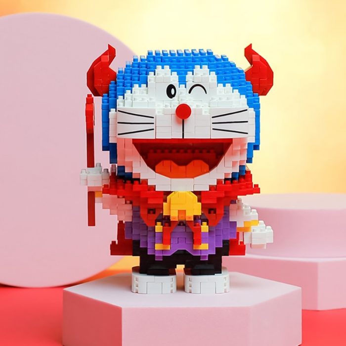Balody 16148 Anime Doraemon Halloween Vampire Cat Animal Robot Mini Diamond Blocks Bricks Building Toy for 2 - LOZ MALL