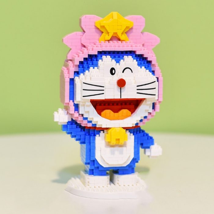 Balody 16230 Zodiac Anime Doraemon Virgo Cat Robot Animal Pet Model Mini Diamond Blocks Bricks Building 1 - LOZ MALL