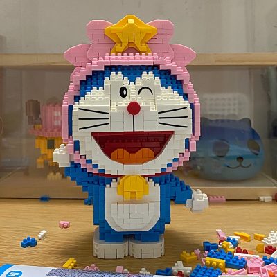 Balody 16230 Zodiac Anime Doraemon Virgo Cat Robot Animal Pet Model Mini Diamond Blocks Bricks Building 2 - LOZ MALL