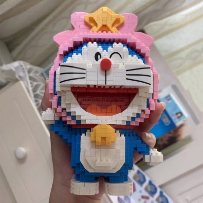 Balody 16230 Zodiac Anime Doraemon Virgo Cat Robot Animal Pet Model Mini Diamond Blocks Bricks Building 3 - LOZ MALL